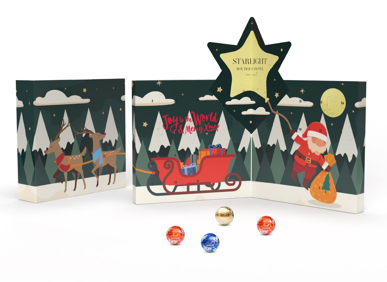 Lindt Adventskalender "Buch" Pop-Up Eco 115 g  Standard