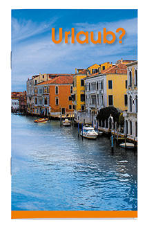 Taschenkalender "Status" im Format 9 x 15 cm, Kalendarium Grau/Rot, 32 Seiten gebunden, Kartoneinband