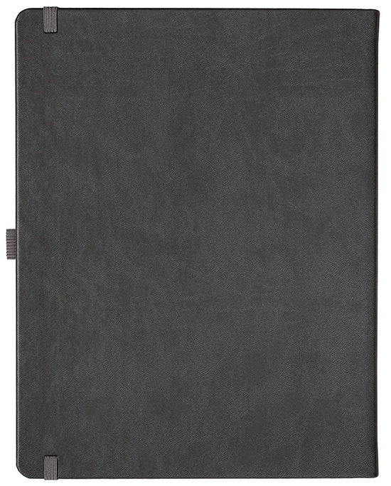 Notizbuch Style Large im Format 19x25cm, Inhalt blanco, Einband Slinky in der Farbe Dark Grey
