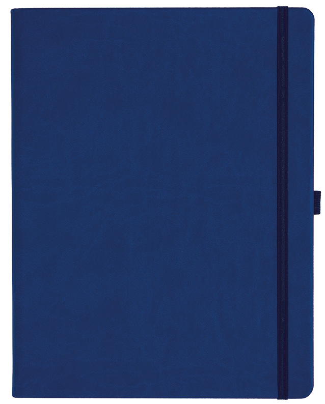 Notizbuch Style Large im Format 19x25cm, Inhalt blanco, Einband Slinky in der Farbe Ultramarine