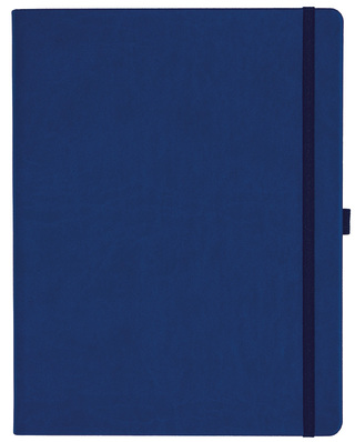 Notizbuch Style Large im Format 19x25cm, Inhalt liniert, Einband Slinky in der Farbe Ultramarine