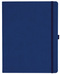 Notizbuch Style Large im Format 19x25cm, Inhalt liniert, Einband Slinky in der Farbe Ultramarine