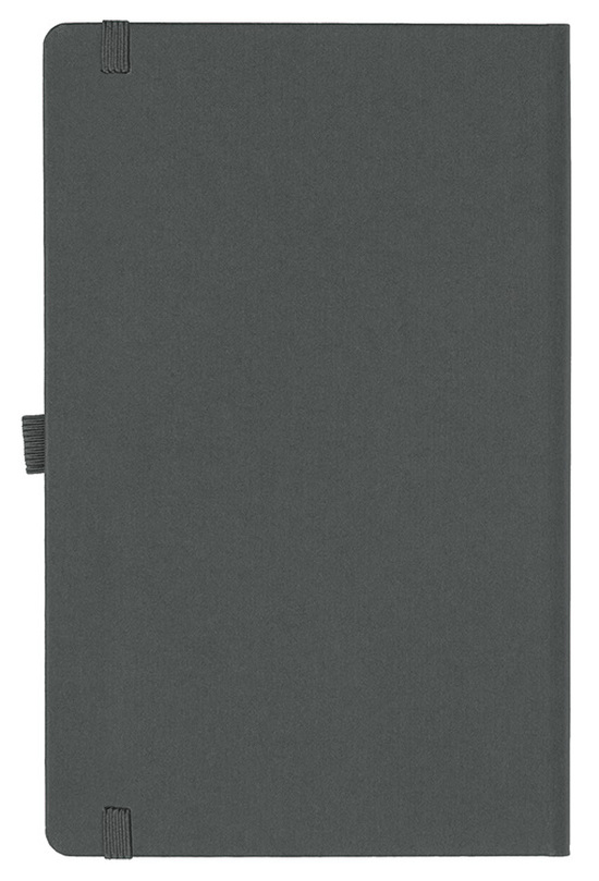 Notizbuch Style Medium im Format 13x21cm, Inhalt blanco, Einband Fancy in der Farbe Graphite