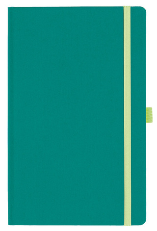 Notizbuch Style Medium im Format 13x21cm, Inhalt liniert, Einband Fancy in der Farbe Laguna