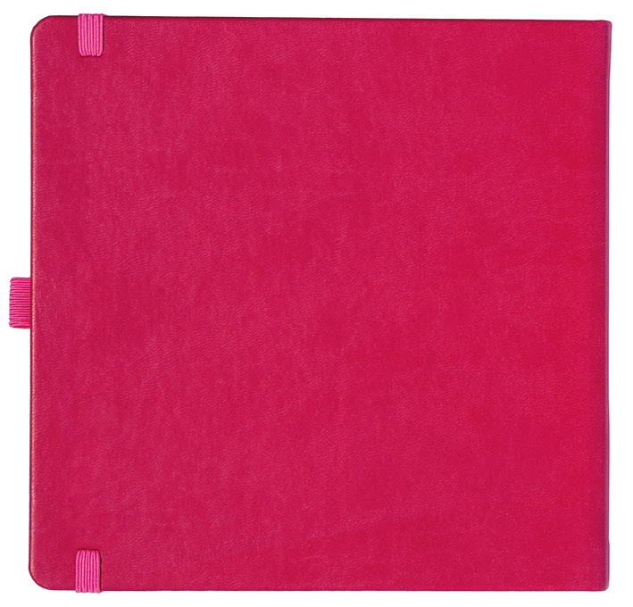 Notizbuch Style Square im Format 17,5x17,5cm, Inhalt blanco, Einband Slinky in der Farbe Pink