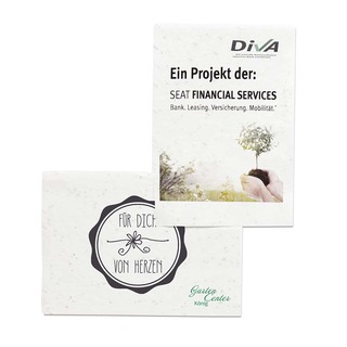 Samenpapier DIN A7 - 7,4 x 10,5 cm - Kräutermischung 4/4-c