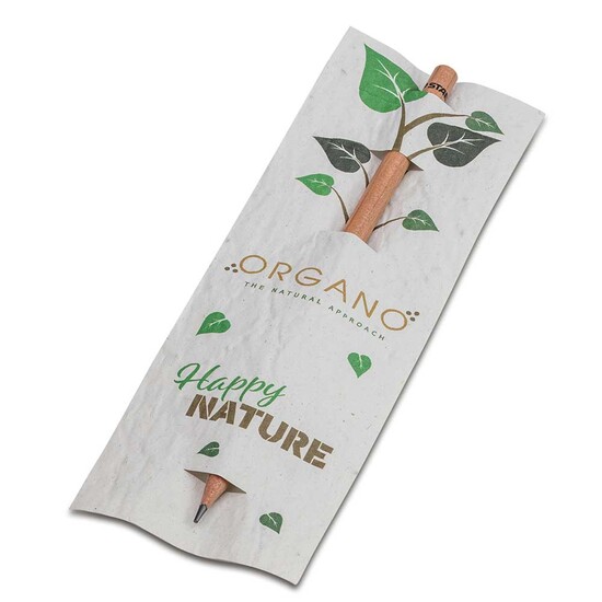 Bleistift im Samenpapieretui - Blumenmischung, Druck 4/0-c