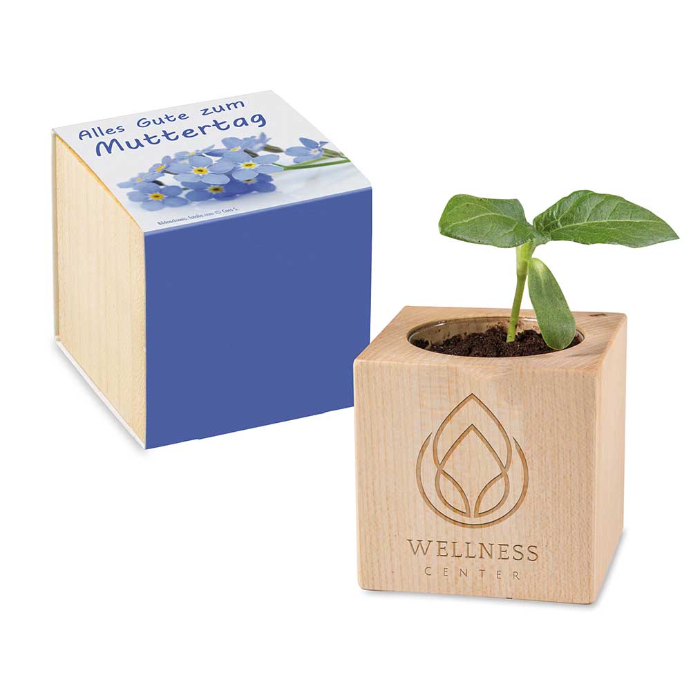 Pflanz-Holz - Standardmotiv - Muttertag - 1 Seite gelasert