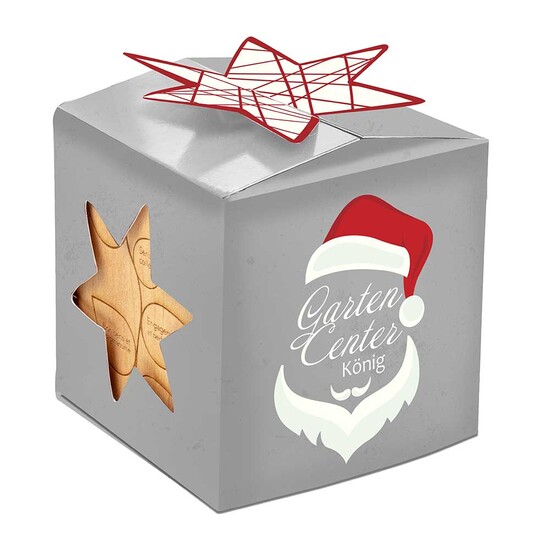 Pflanz-Holz Büro Star-Box mit Samen - Petersilie, 2 Seiten gelasert