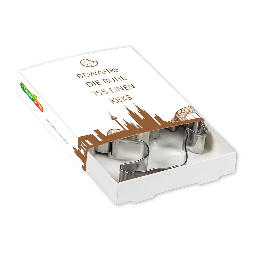 Backförmchen Premium-Box - Xmas - Hufeisen + Stern