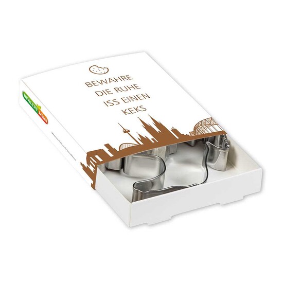 Backförmchen Premium-Box - Xmas - Hufeisen + Stern