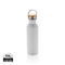 Moderne Stainless-Steel Flasche mit Bambusdeckel