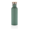 Moderne Stainless-Steel Flasche mit Bambusdeckel