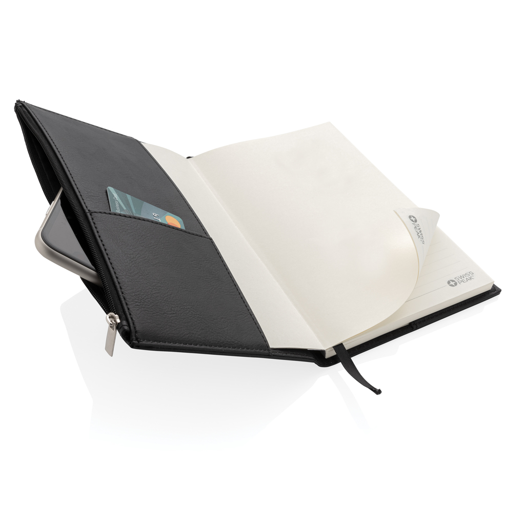 Swiss Peak A5 Notizbuch mit Zipper-Tasche
