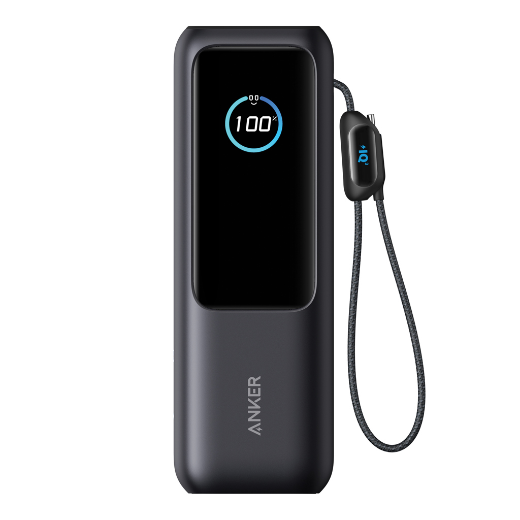 Anker Powerbank 25.000mAh-165W, mit integr. einziehb. Kabel