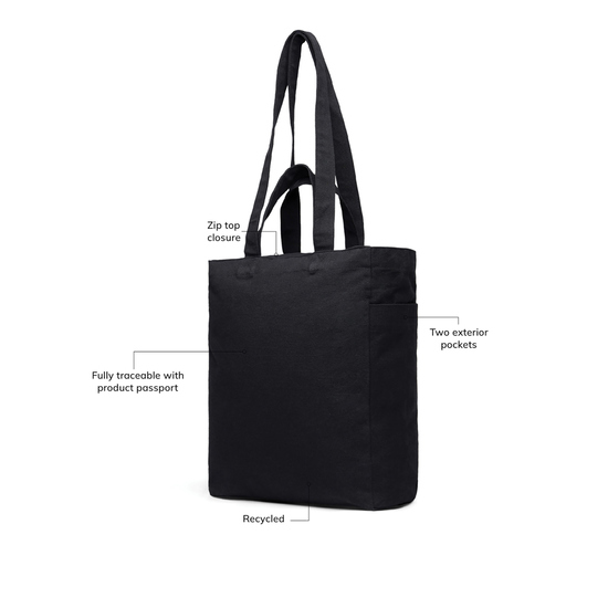 VINGA Hilo AWARE™ Tasche mit Reißverschluss aus rec. Canvas