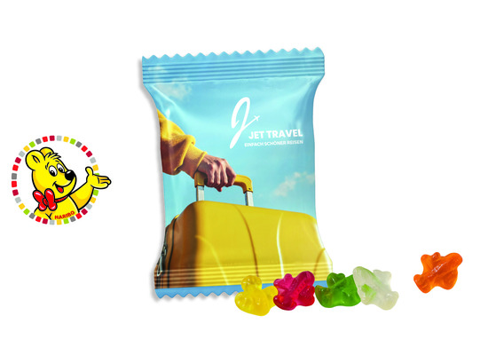 HARIBO Standardformen Werbetüte, Inhalt: HARIBO Flugzeuge ca. 15 g