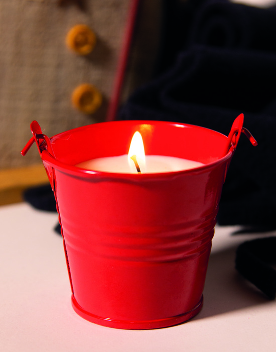 Kerze im Eimer CLAM