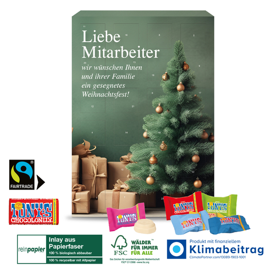 Adventskalender mit Tony´s Schokolade