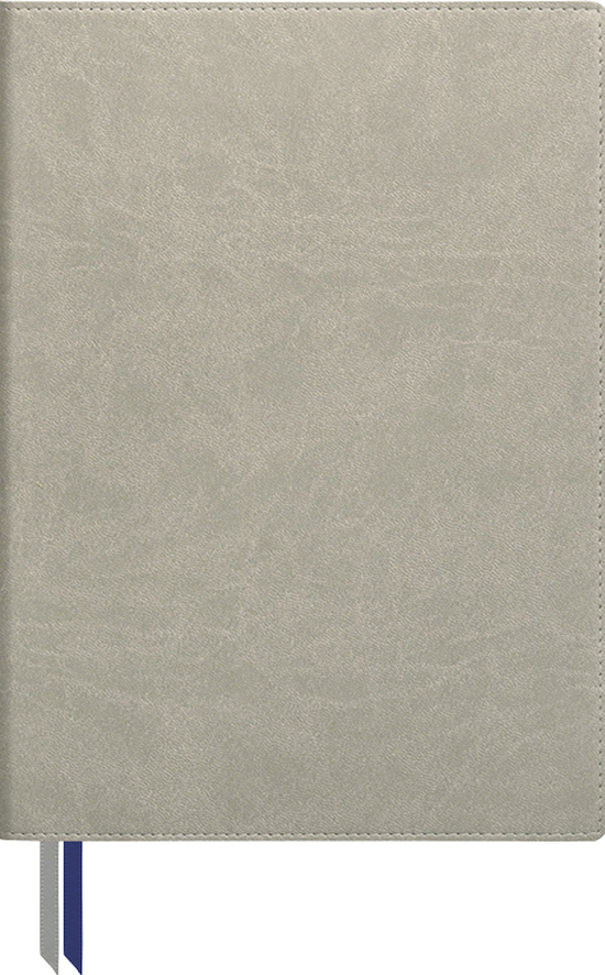 Notizbuch Office Recycling Flex A5+, grau/blau, flexibler Einband