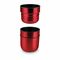 ROMINOX® Isolierkanne // Cup in Cup - mit 2 Deckeln - Rot