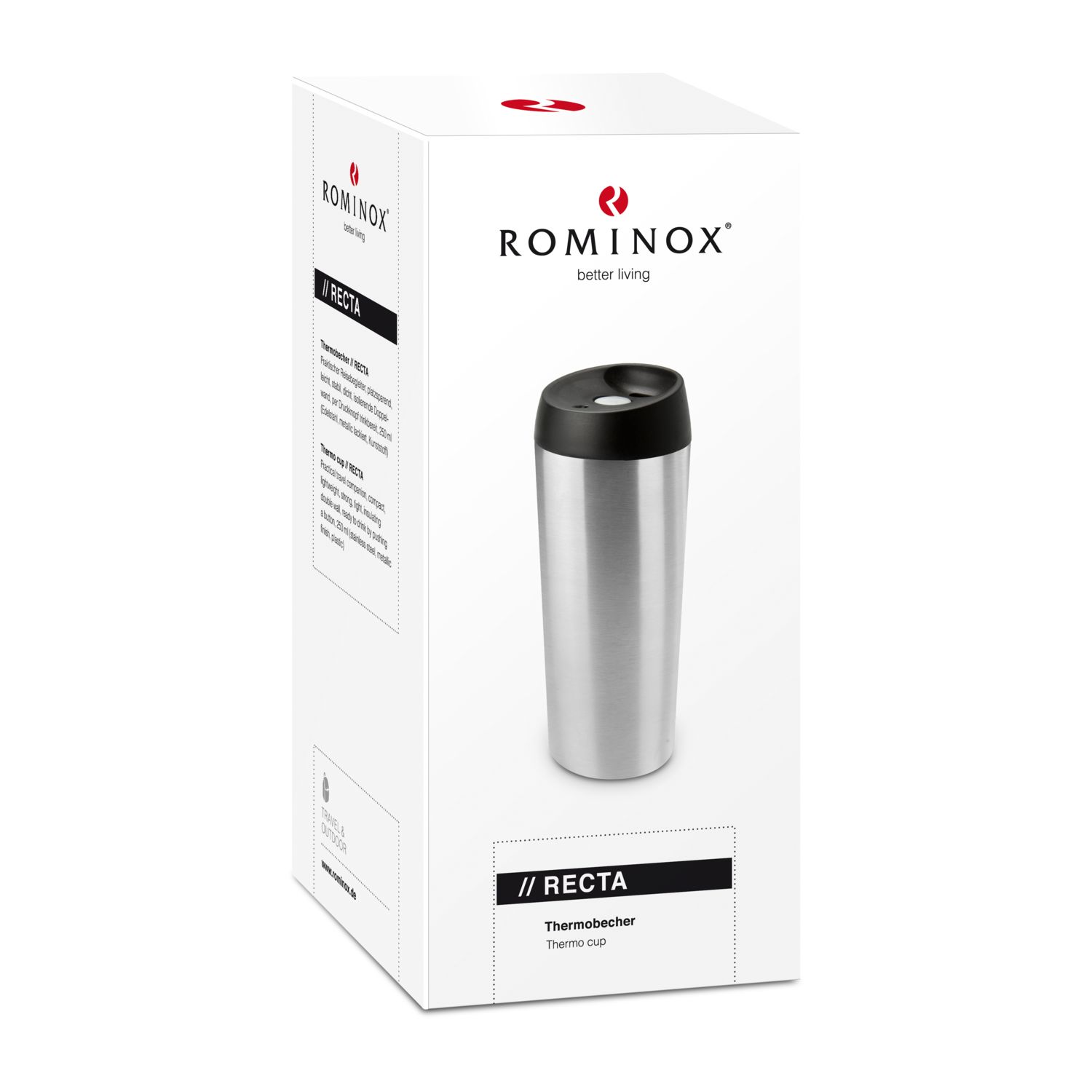 ROMINOX® Isolierbecher // Recta 500ml - Edelstahl