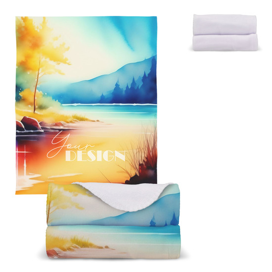 Polarfleece-Decke Sublimation 120x150 cm 190g/m²