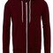 Unisex Zip-Up Poly-Cotton Fleece Hoodie