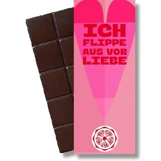 Sweet Greets Schokolade 50% "Ich flippe aus vor Liebe"